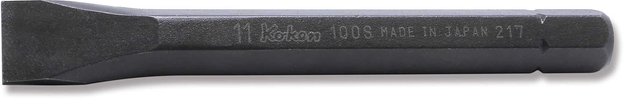 Ko-ken 100S.80-12 5/16 Hex Dr. Bit Slotted 2.0 x 12 Length 80mm