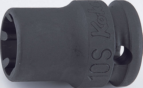 Ko-ken 13401M-10 3/8 Sq. Dr. Socket 10mm 6 point Length 32mm Thin walled