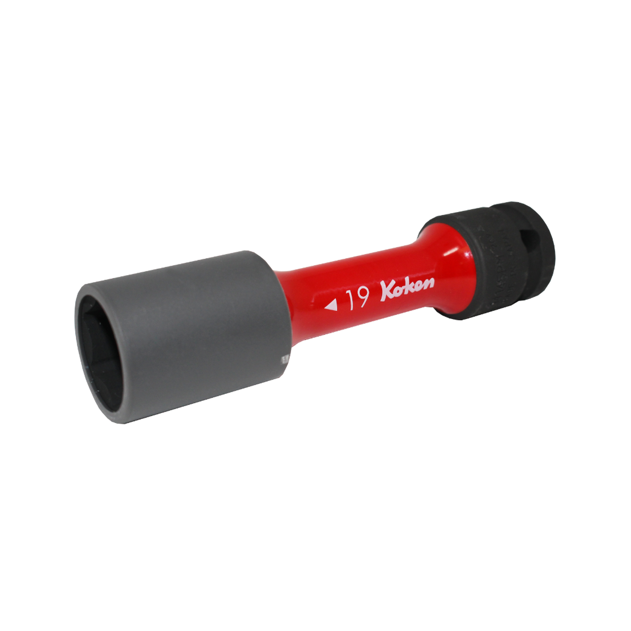 Ko-ken 14145PM.110-21 1/2 Sq. Dr. Wheel Nut Socket  21mm Extra Thin walled Length 110mm Color coded Protector