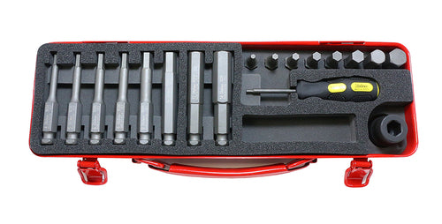 Ko-ken 14210T 1/2 Sq. Dr. Bit + Bit Holder Set TORX® T30-T60    14 pieces