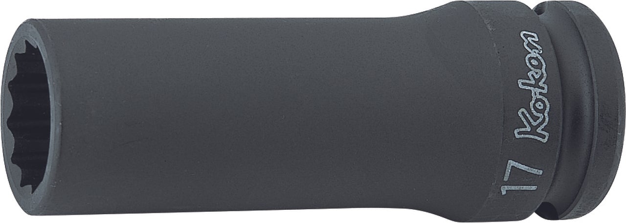 Ko-ken 14305M-17 1/2 Sq. Dr. Socket  17mm 12 point Length 80mm