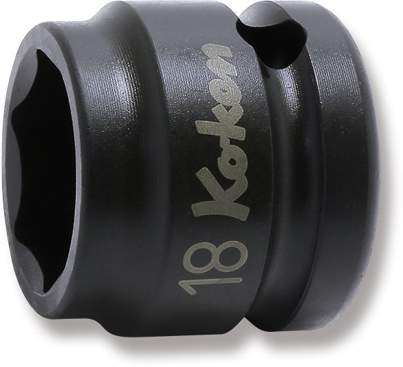 Ko-ken 14401MS-19 1/2 Sq. Dr. Socket 19mm 6 point Length 28mm Thin walled