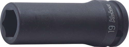 Ko-ken 15300M-19 5/8 Sq. Dr. Socket 19mm 6 point Length 90mm