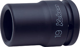 Ko-ken 18317M-22 1 Sq. Dr. Rear Wheel Nut Socket 22mm Square Length 72mm