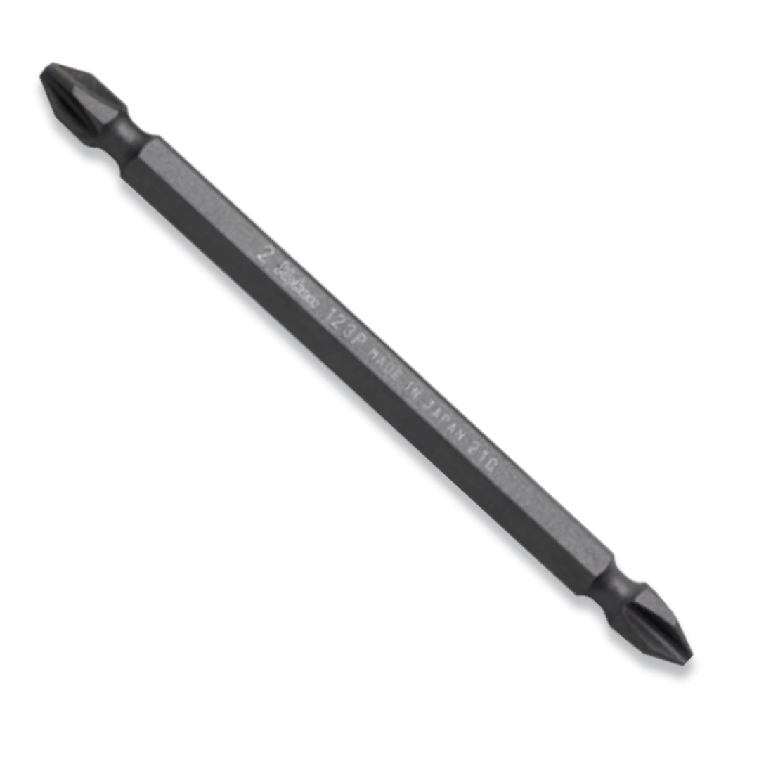 Ko-ken 123PG.75-1(9) 1/4 Hex Dr. Double Ended Bit  PH1  Length 75mm Magnetized