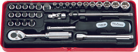 Ko-ken 2260M 1/4 Sq. Dr. 28 Piece Metric 6-Point Socket Set  4-21mm
