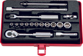 Ko-ken 2262M 1/4 Sq. Dr. 13 Piece Metric 6-Point Socket Set  4-12mm