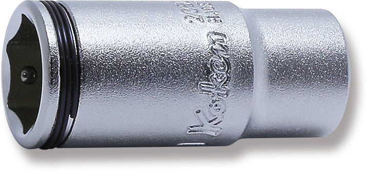 Ko-ken 2350X-12 1/4 Sq. Dr. Semi-Deep NUT GRIP® Socket 12mm