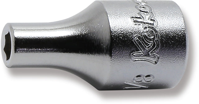 Ko-ken 2400A-11/32 1/4 Sq. Dr. Socket  11/32 6 point Length 22mm