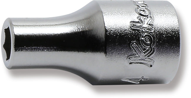 Ko-ken 2400M-4.5 1/4 Sq. Dr. Socket  4.5mm 6 point Length 22mm