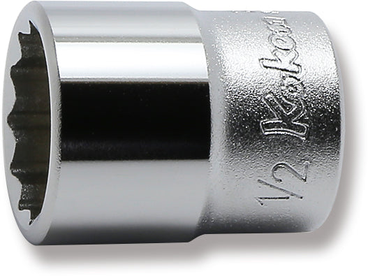 Ko-ken 2405A-1/4 1/4 Sq. Dr. Socket  1/4 12 point Length 22mm