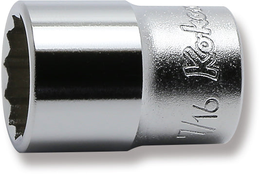 Ko-ken 2405A-7/32 1/4 Sq. Dr. Socket  7/32 12 point Length 22mm