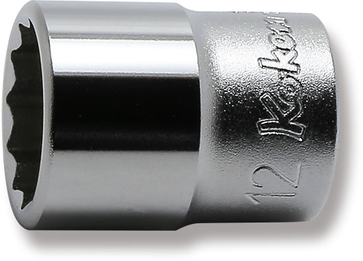 Ko-ken 2405M-13 1/4 Sq. Dr. Socket  13mm 12 point Length 22mm