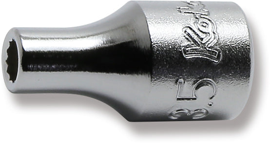 Ko-ken 2405M-4 1/4 Sq. Dr. Socket  4mm 12 point Length 22mm