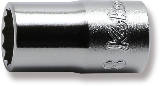 Ko-ken 2405M-9 1/4 Sq. Dr. Socket 9mm 12 point Length 22mm