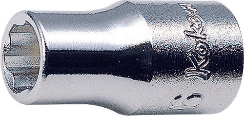 Ko-ken 2410M-11 1/4 Sq. Dr. Socket  11mm Surface Length 22mm