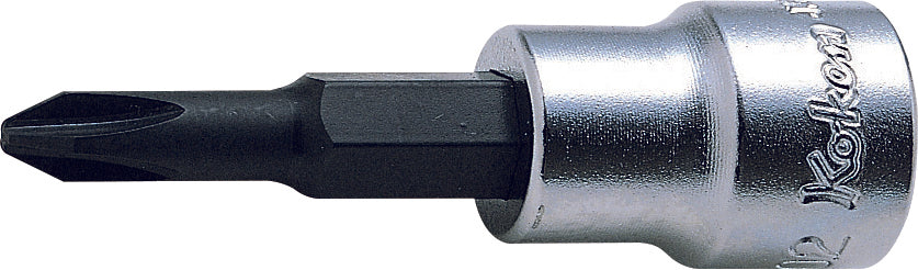 Ko-ken 3000-2 3/8 Sq. Dr. Bit Socket PH2 Length 60mm