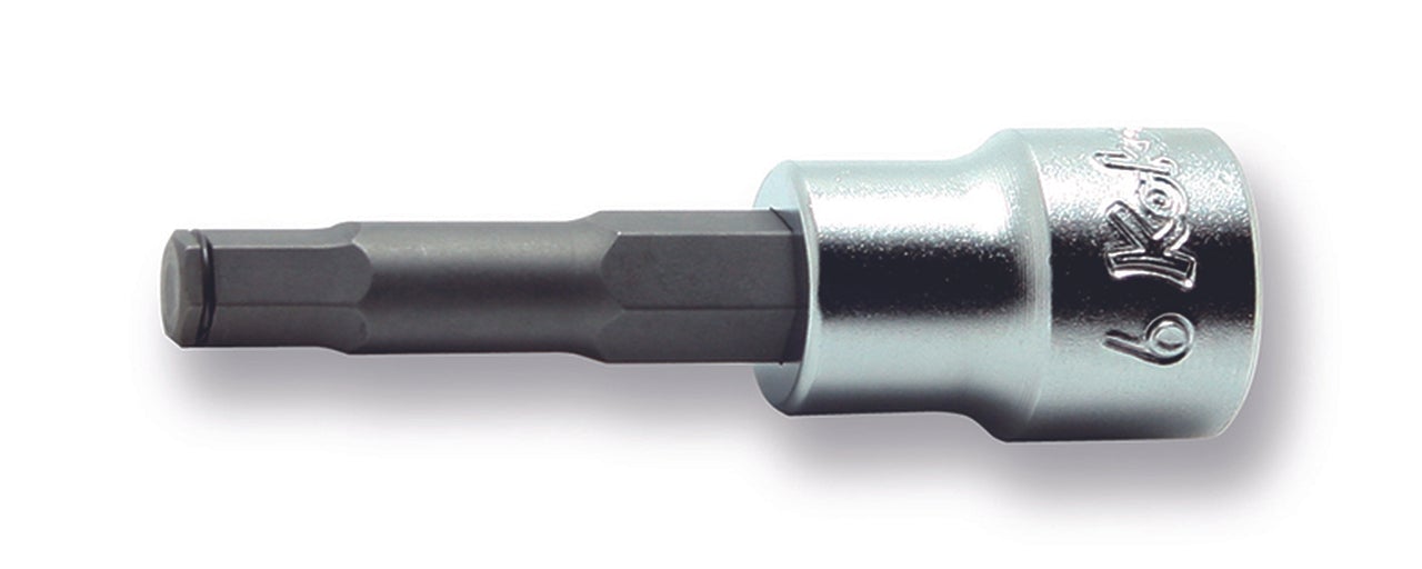 Ko-ken 3015M.100-12 3/8 Sq. Dr. Bit Socket 12mm Grip Ring Length 100mm