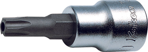 Ko-ken 3025.160-T55H 3/8 Sq. Dr. Temper-Resistant TORX® T55H Bit Socket - Length 160mm