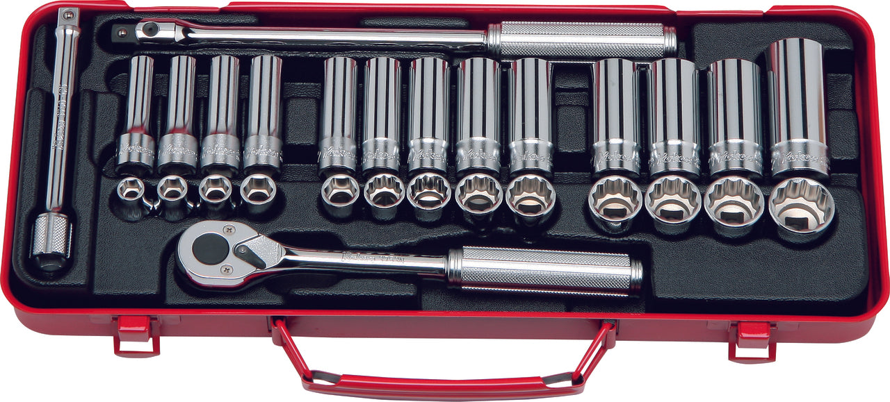 Ko-ken 3277 3/8 Sq. Dr. Socket set 6, 12 point 29 pieces