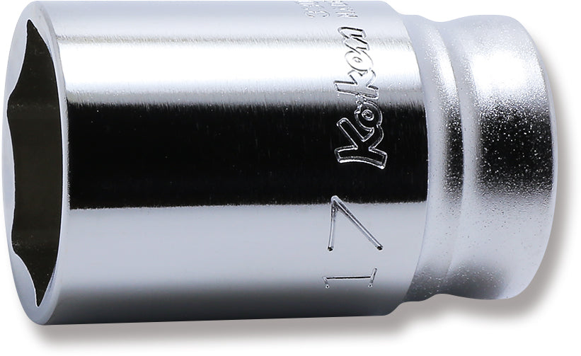 Ko-ken 3300XZ-18 3/8 Sq. Dr. Socket 18mm 6 point Length 35mm Z-series