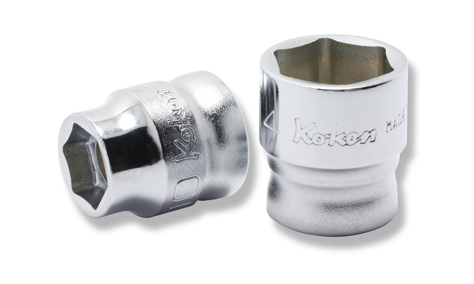 Ko-ken 3400MZ-12 3/8 Sq. Dr. Socket 12mm 6 point Length 21mm Z-series
