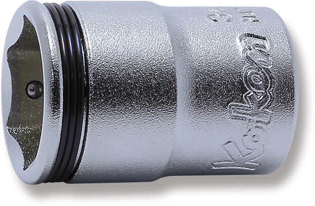 Ko-ken 3450M-14 3/8 Sq. Dr. Socket 14mm Nut Grip Length 27mm