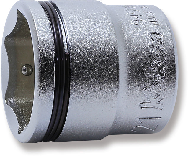 Ko-ken 3450M-22 3/8 Sq. Dr. Socket 22mm Nut Grip Length 29mm