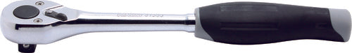 Ko-ken 3753JB 3/8 Sq. Dr. Ratchet Handle 24 teeth Length 200mm Push Button Plastic Handle