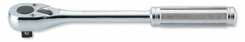 Ko-ken 3753NB 3/8 Sq. Dr. Ratchet Handle 24 teeth Length 200mm Push Button Metal Handle