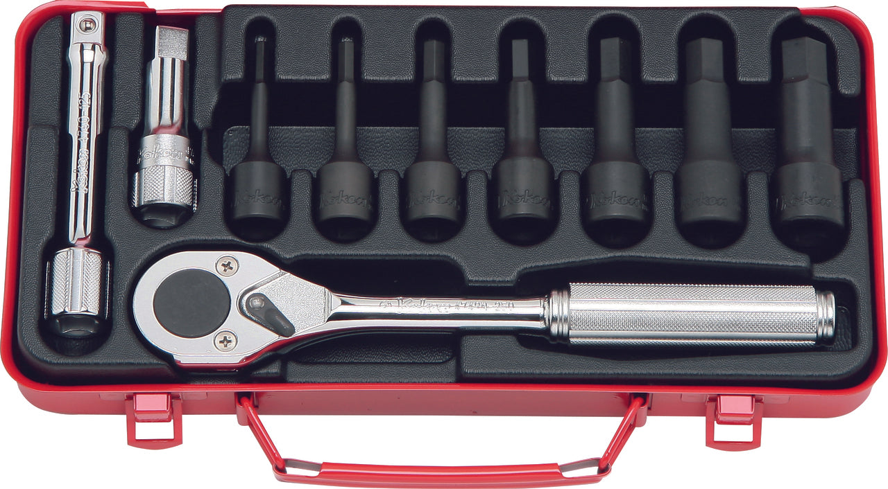 Ko-ken 4230A 1/2 Sq. Dr. 17 Piece 12-Point SAE Socket set  3/8-1"