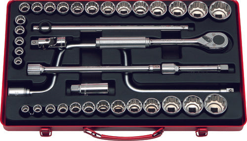 Ko-ken 4241A 1/2 Sq. Dr. 19 Piece 12-Point SAE Socket set  3/8-1.1/4"