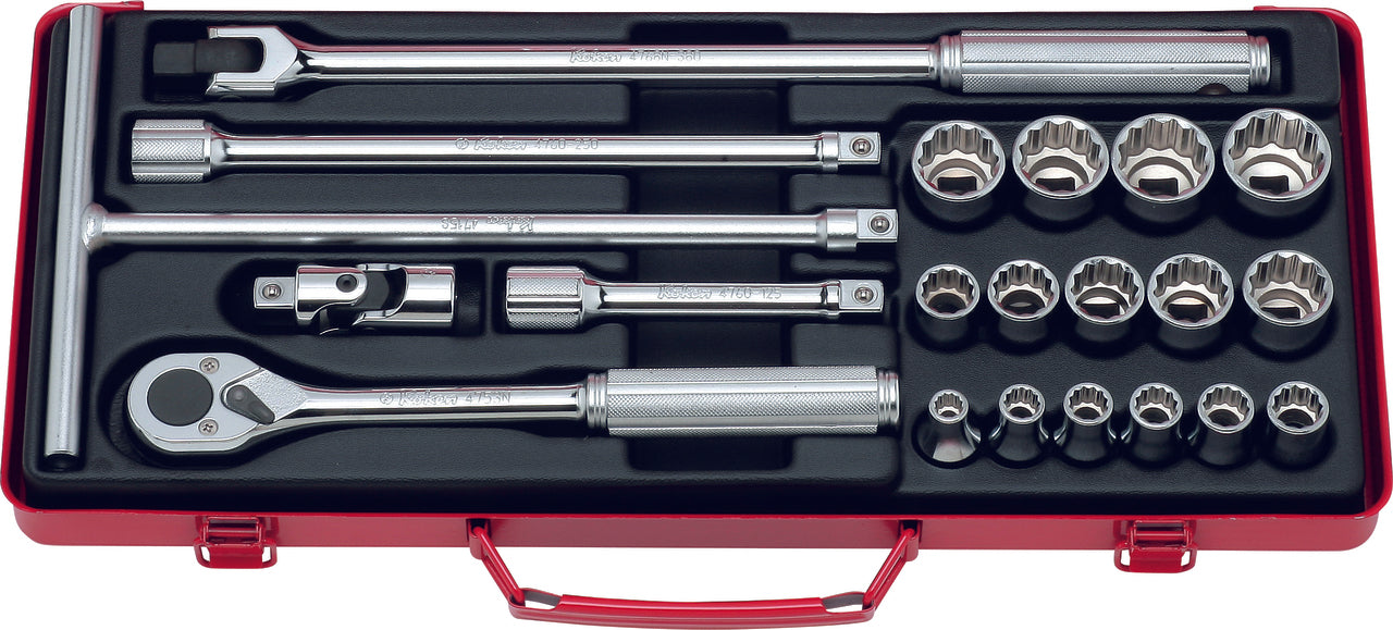 Ko-ken 4273AM 1/2 Sq. Dr. Socket set 12 point 30 pieces