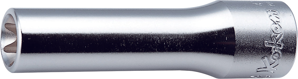 Ko-ken 4325-E10(L140) 1/2 Sq. Dr. Extra Deep TORX® E10 Socket - Length 140mm