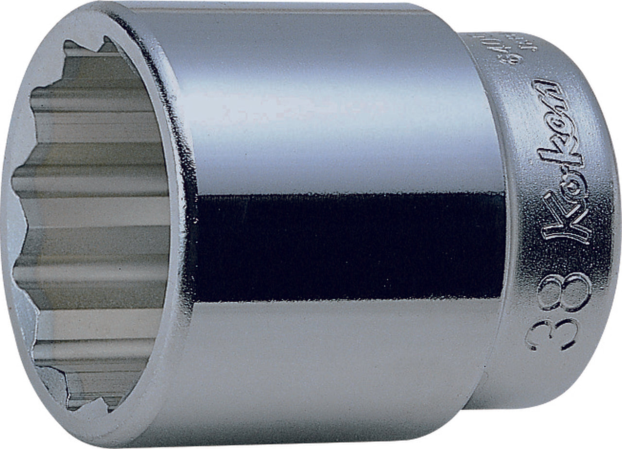 Ko-ken 6405A-2.3/16MV 3/4 Sq. Dr. Socket  2.3/16 12 point Length 52mm For Rear Wheel Nut  Motorcycle