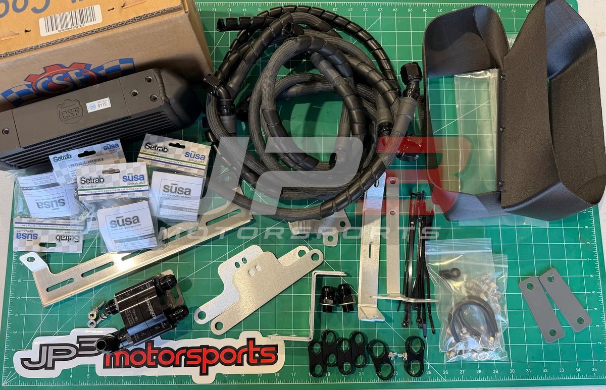 Mazda RX7 FD3S Ducted Dual Oil Cooler Kit