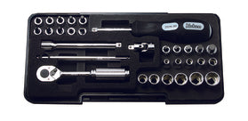 Ko-ken P2281A-12P 1/4 Sq. Dr. 18 Piece 12-Point SAE Socket set  1/8-9/16