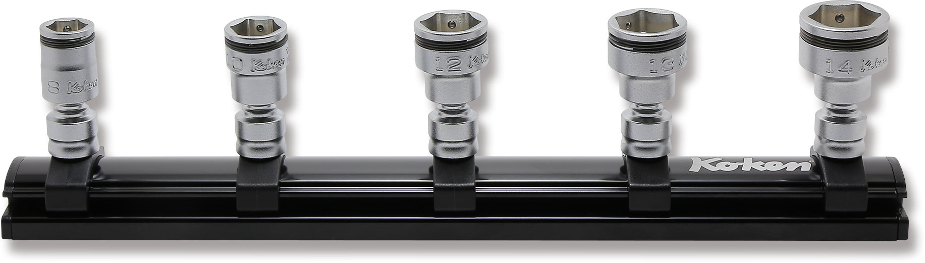 Ko-ken RS2445A/9 1/4 Sq. Dr. Universal Socket set  3/16-9/16 12 point 150mm  9 pieces