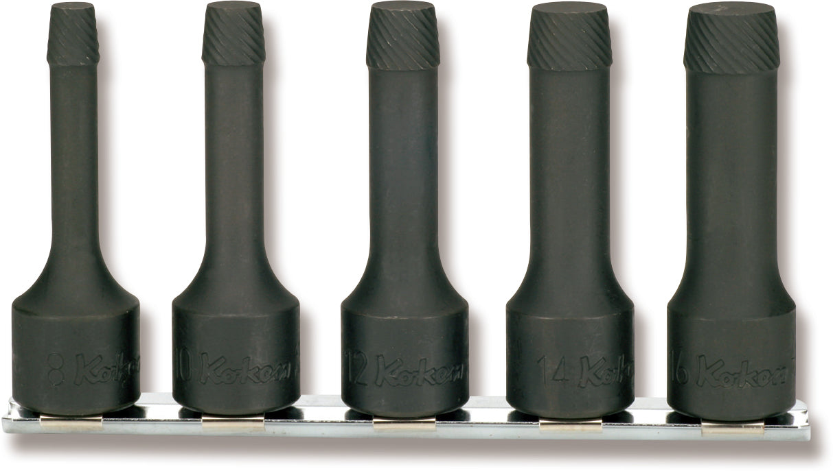 Ko-ken RS4300A/10 1/2 Sq. Dr. Socket set 3/8-15/16 6 point 300mm 10 pieces