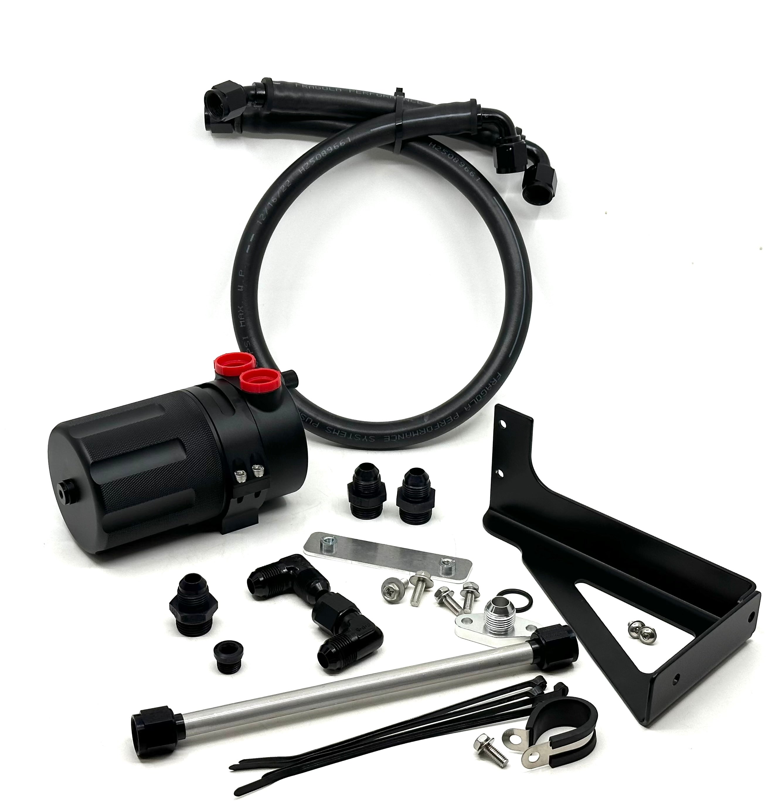 Mazda RX7 FD3S Assembled LARGE Catch Can Kit for TURBLOWN OIL FILLER NECK