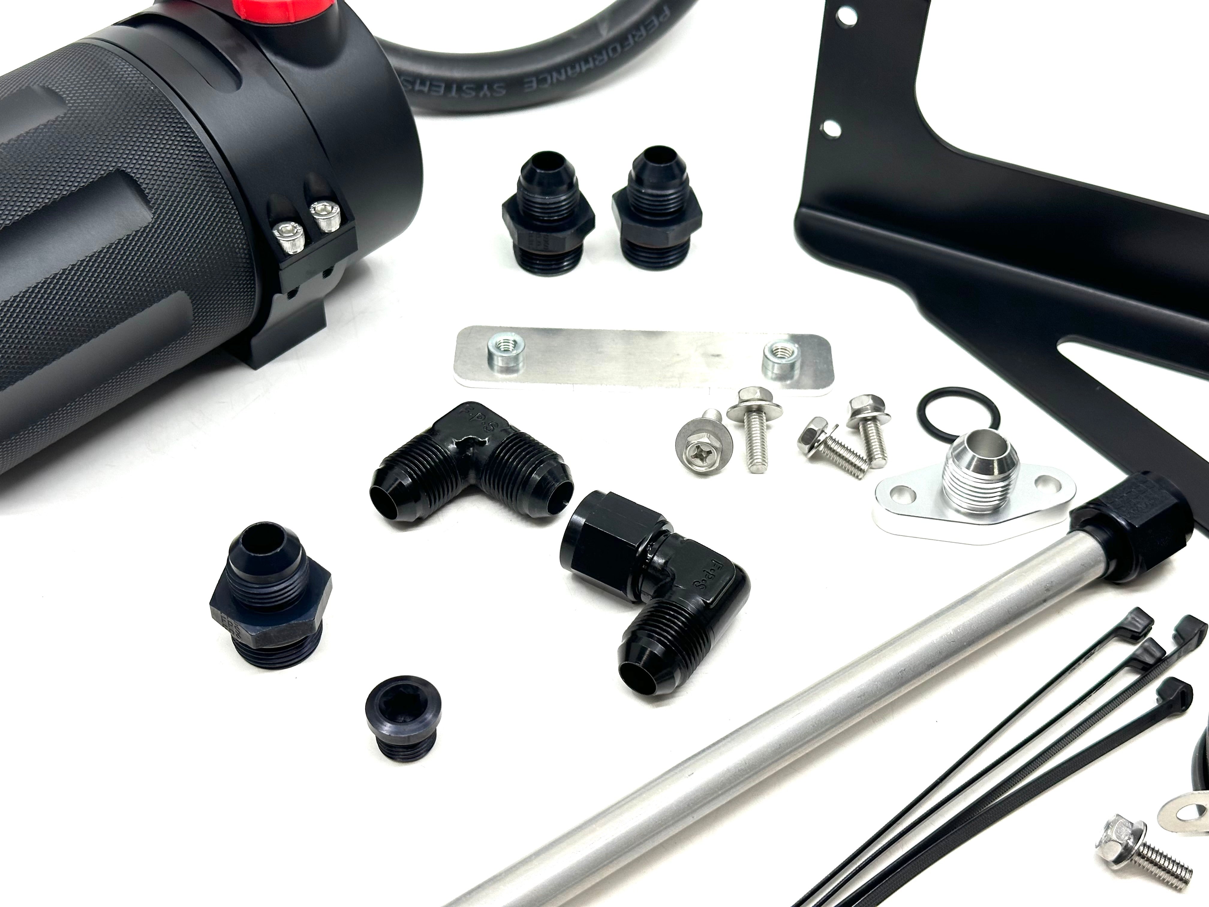 Mazda RX7 FD3S Assembled LARGE Catch Can Kit for TURBLOWN OIL FILLER NECK