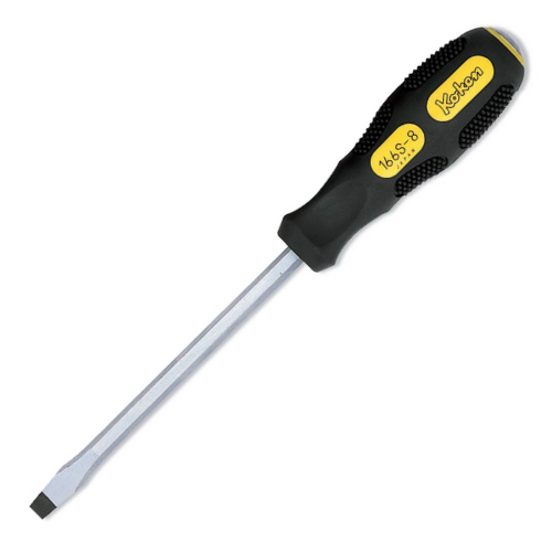 Ko-ken 166S-8 Slotted Blade Through type Screwdriver 8mm Length 270mm