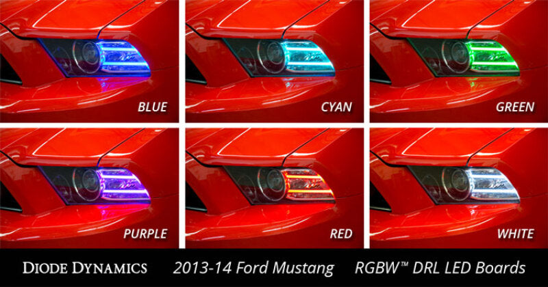 Diode Dynamics 13-14 Ford Mustang RGBW DRL LED Boards