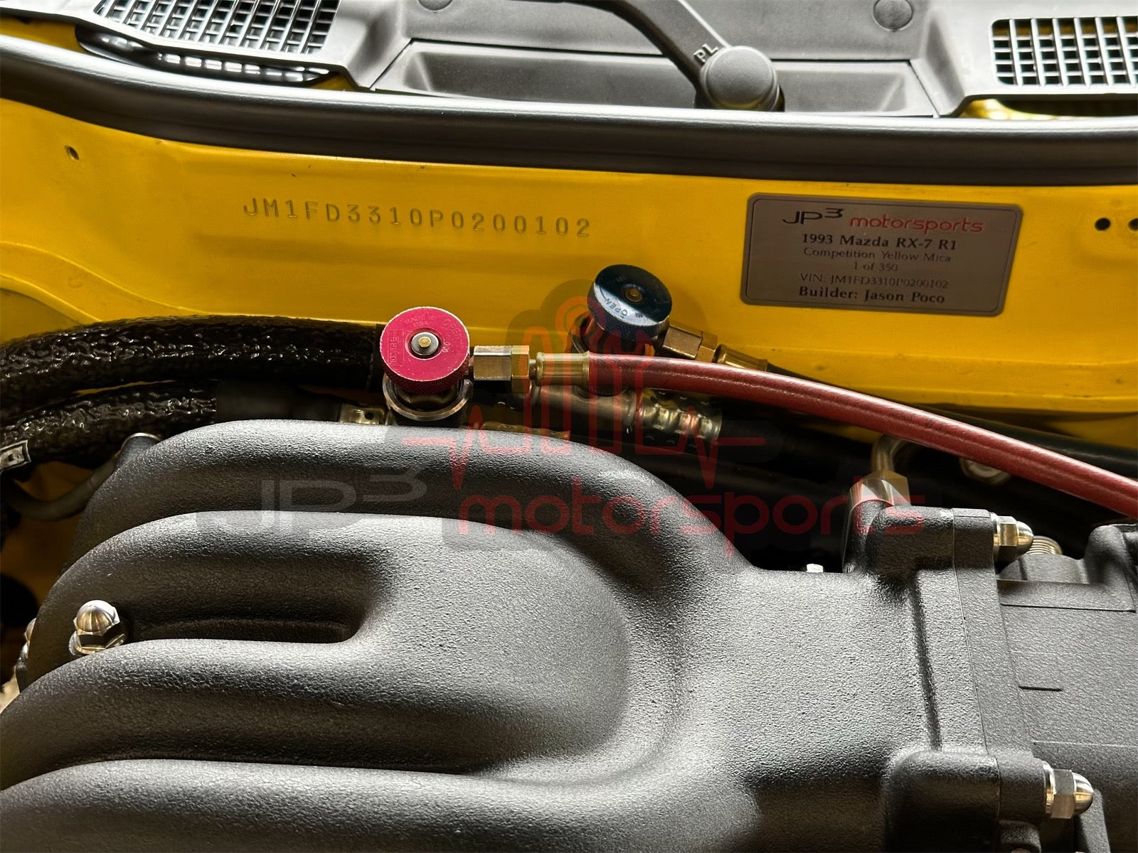 Mazda RX7 FD3S 13B-REW AC Line Kit for Greddy Vmount (LHD) ***DENSO Evaporator*** (Big Turbo)