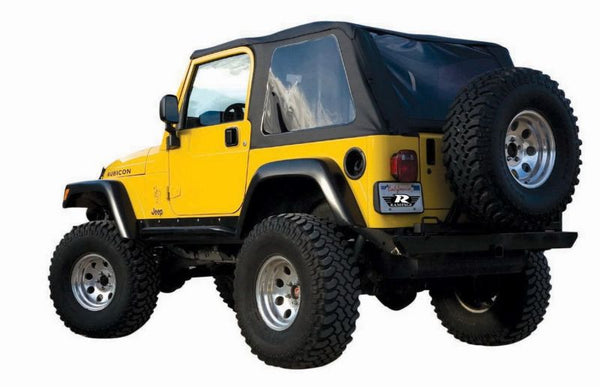 Rampage 1997-2006 Jeep Wrangler(TJ) Excludes LJ Unlimited Frameless Soft  Top Kit - Black Diamond