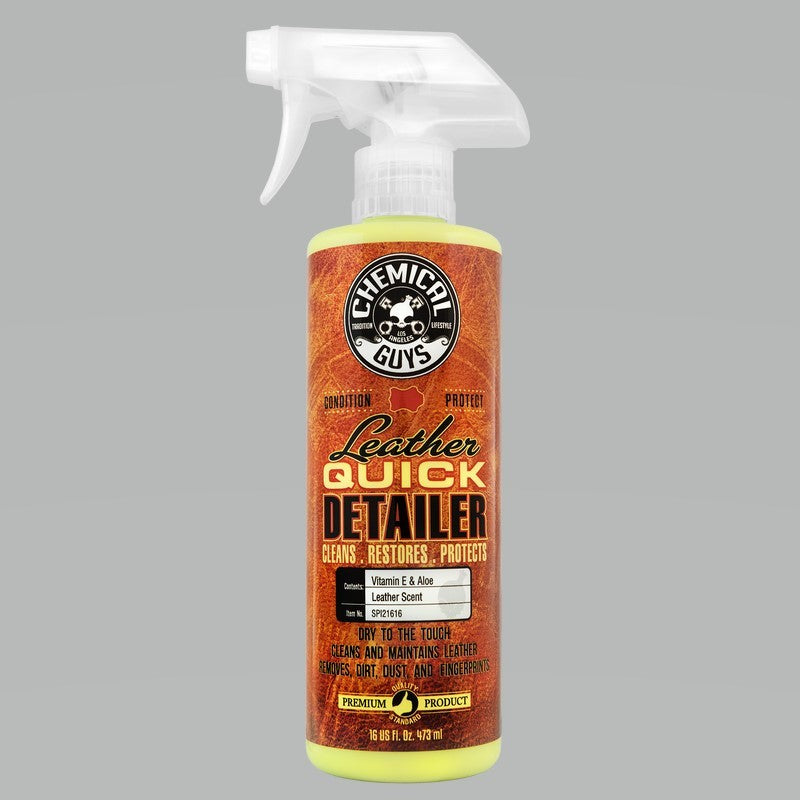 Chemical Guys Leather Quick Detailer Care Spray - Matte Finish - 16oz – JP3  Motorsports