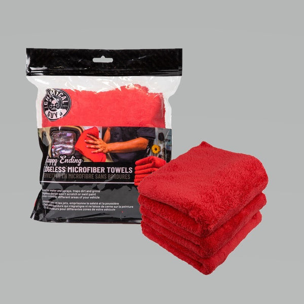 Chemical Guys Professional Grade Microfiber Towel w/Silk Edges - 16in x  16in - 3 Pack