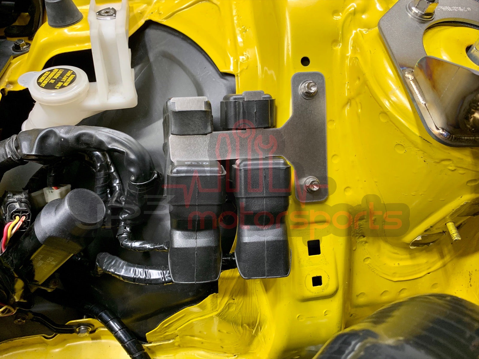 Mazda RX7 FD3S Fan Relay Bracket (Black Simplified OEM Style)