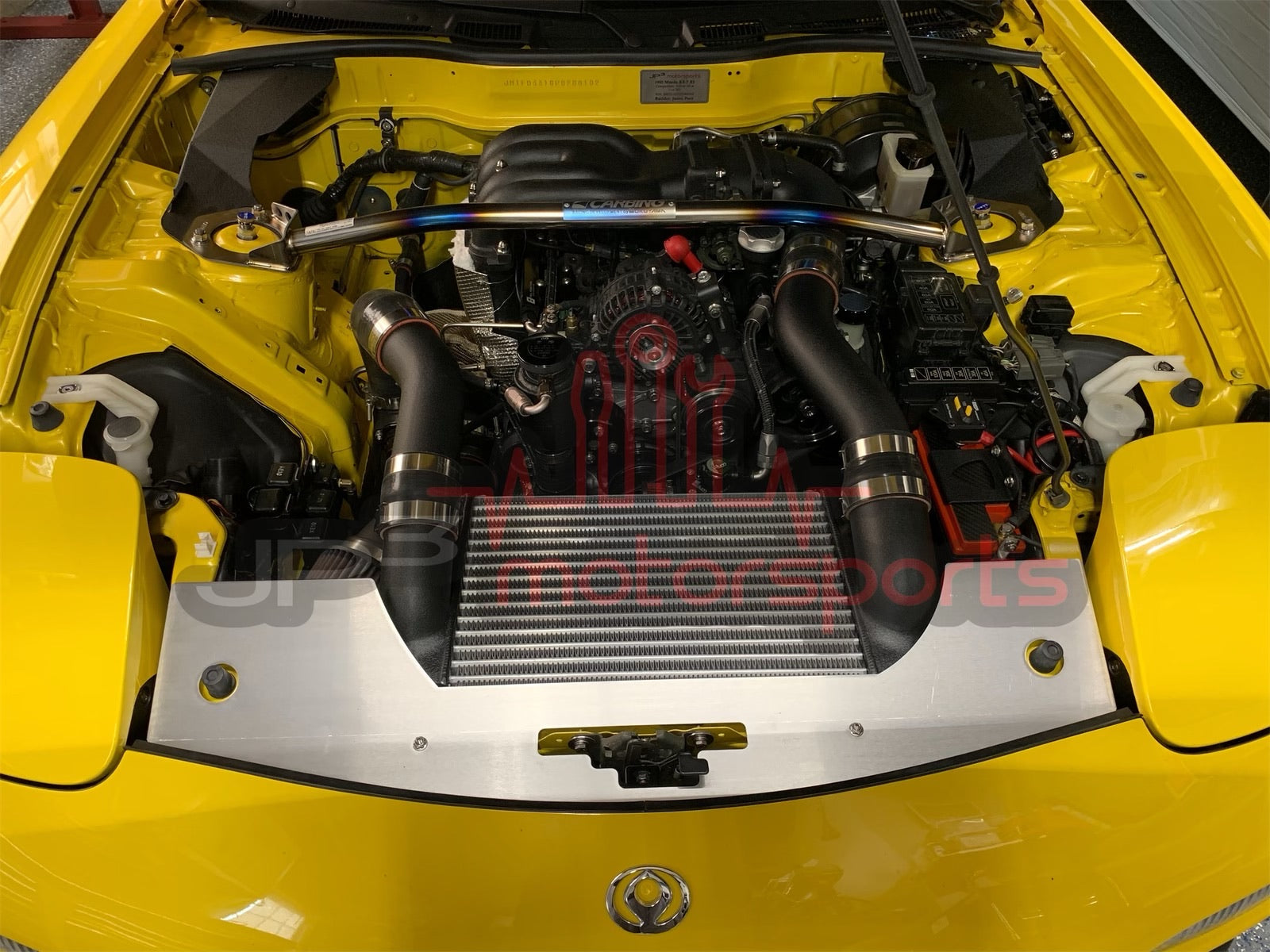 Mazda RX7 FD3S Cooling Panel (Greddy Vmount Layout w/ JP3 Battery Tray)