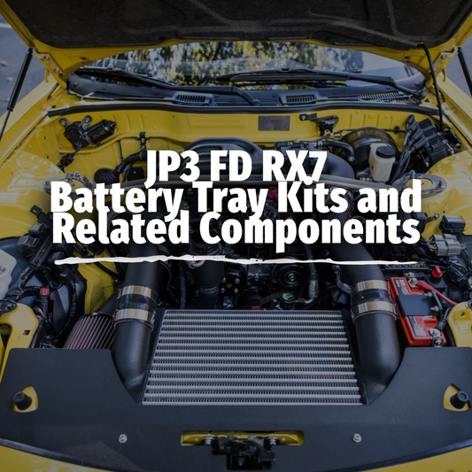 JP3 FD RX7 Battery Tray Kits and Related Components
